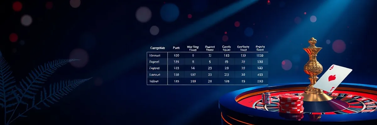 How to read a comparison table for cost efficiency for players in New Zealand